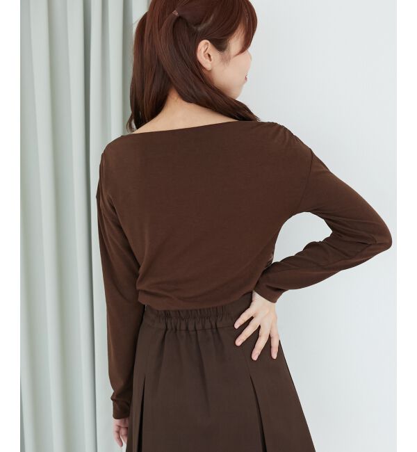  「バイカラーチェックトップス」|Tシャツ・カットソー|