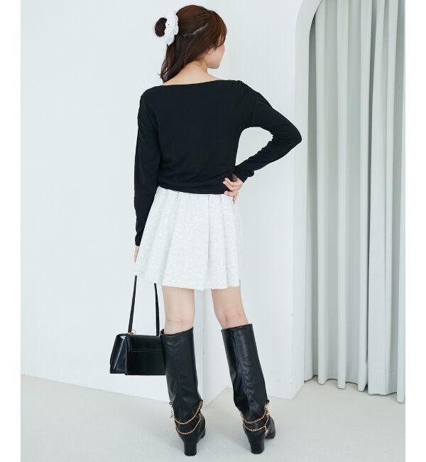  「バイカラーチェックトップス」|Tシャツ・カットソー|