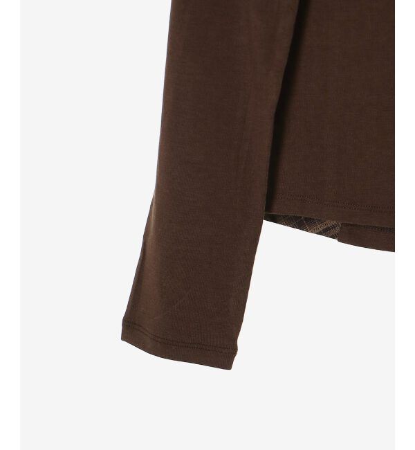  「バイカラーチェックトップス」|Tシャツ・カットソー|