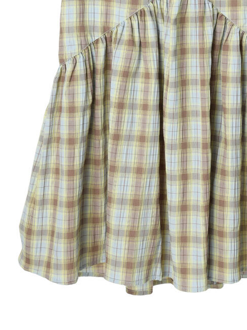 earth music&ecology「チェック柄マーメイドスカート」|スカート|