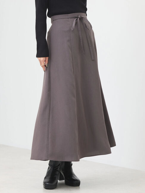 earth music&ecology「リボンフレアスカート」|フレア|