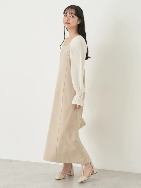 earth music&ecology「ショルダードッキングワンピース」|ワンピース|