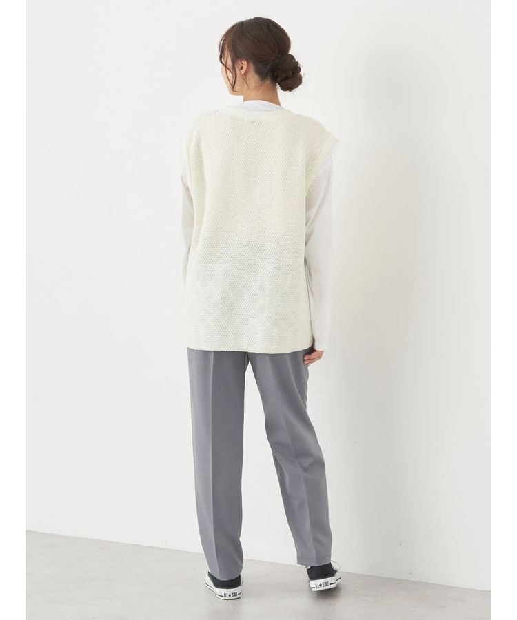 earth music&ecology「ツイードニットプルオーバー」|ベスト・ジレ|