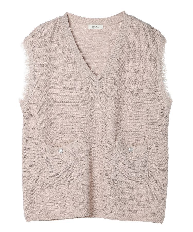 earth music&ecology「ツイードニットプルオーバー」|ベスト・ジレ|