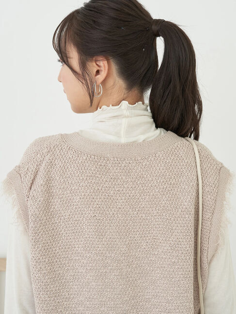 earth music&ecology「ツイードニットプルオーバー」|ベスト・ジレ|