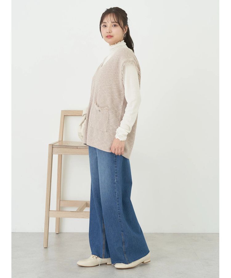 earth music&ecology「ツイードニットプルオーバー」|ベスト・ジレ|