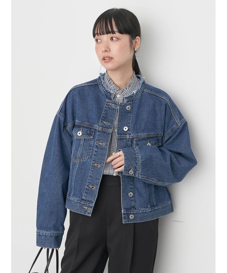 earth music&ecology「スタンドカラーGジャン」|テーラードジャケット|