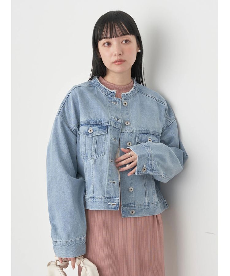 earth music&ecology「スタンドカラーGジャン」|テーラードジャケット|