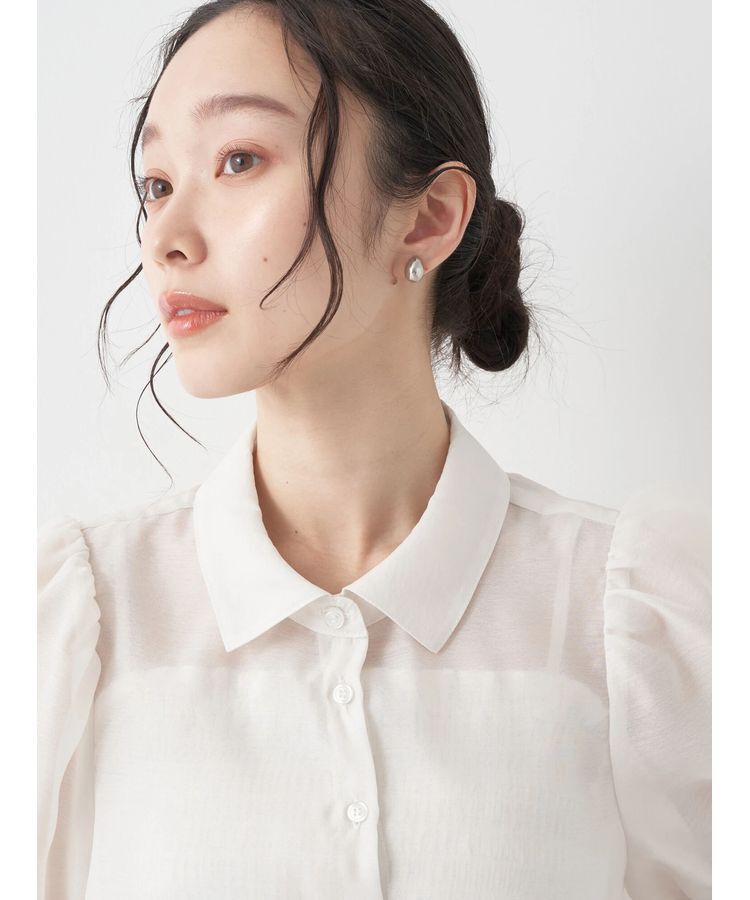 earth music&ecology「SET2点シアークロップドシャツ&times;シャーリングタンク」|シャツ・ブラウス|