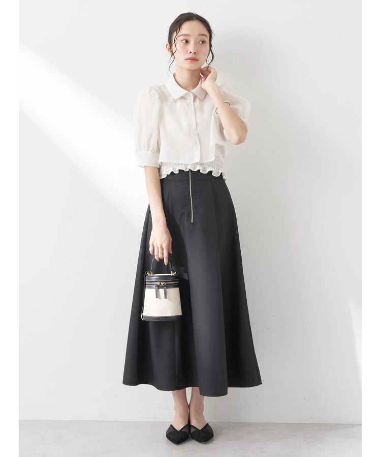 earth music&ecology「SET2点シアークロップドシャツ&times;シャーリングタンク」|シャツ・ブラウス|