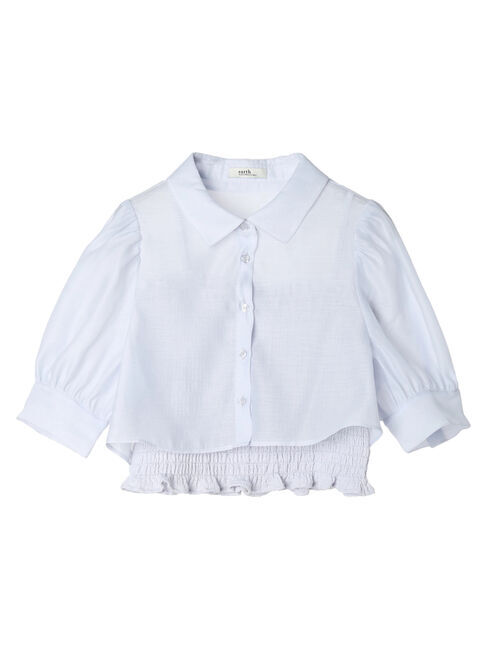 earth music&ecology「SET2点シアークロップドシャツ&times;シャーリングタンク」|シャツ・ブラウス|