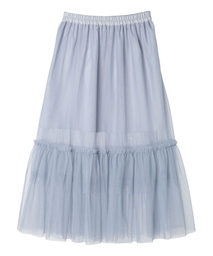 earth music&ecology「ティアードチュールスカート」|スカート|