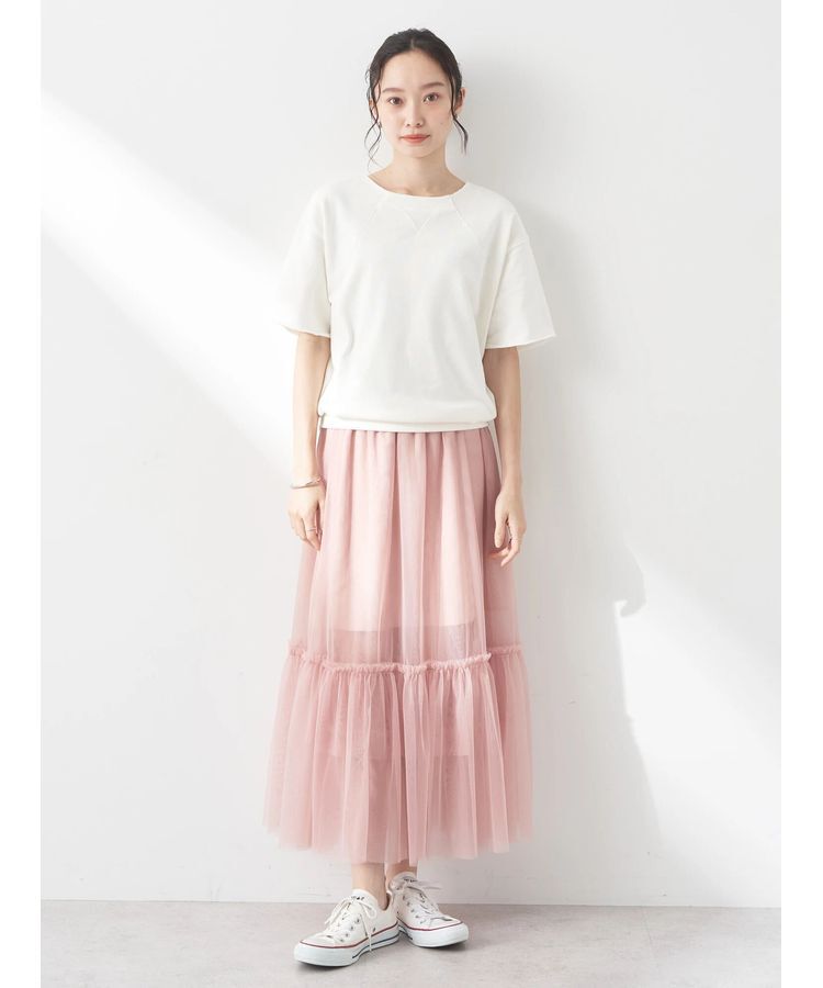 earth music&ecology「ティアードチュールスカート」|スカート|