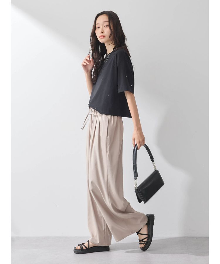 earth music&ecology「キラキララインストーンプルオーバー」|Tシャツ・カットソー|