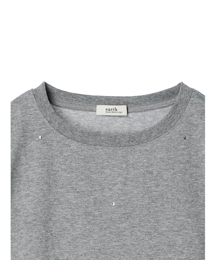 earth music&ecology「キラキララインストーンプルオーバー」|Tシャツ・カットソー|