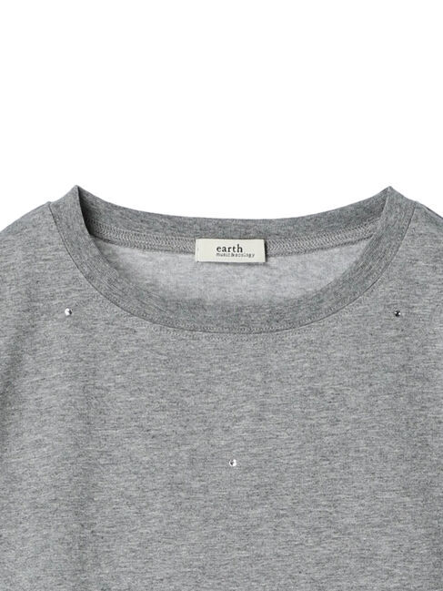 earth music&ecology「キラキララインストーンプルオーバー」|Tシャツ・カットソー|