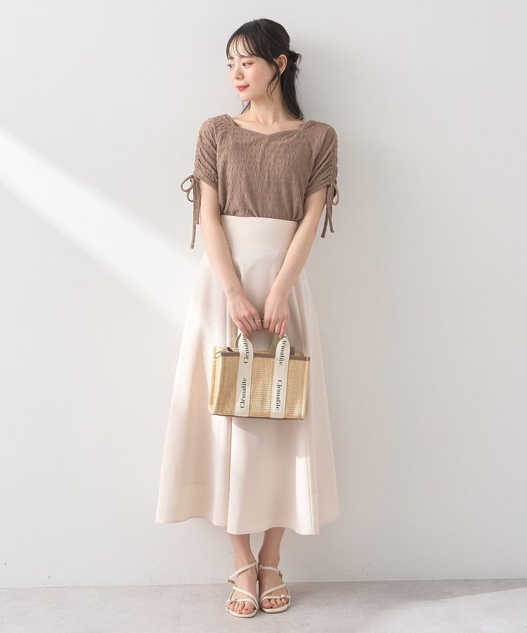 earth music&ecology「ハートネックドロストスリーブプルオーバー」|Tシャツ・カットソー|