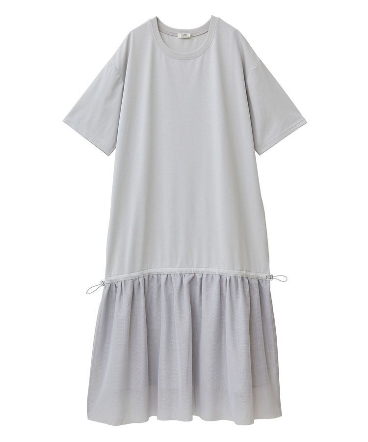 earth music&ecology「メッシュドッキングワンピース」|ワンピース|