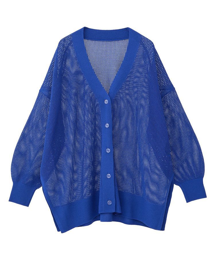 earth music&ecology「メッシュルーズカーディガン」|カーディガン|