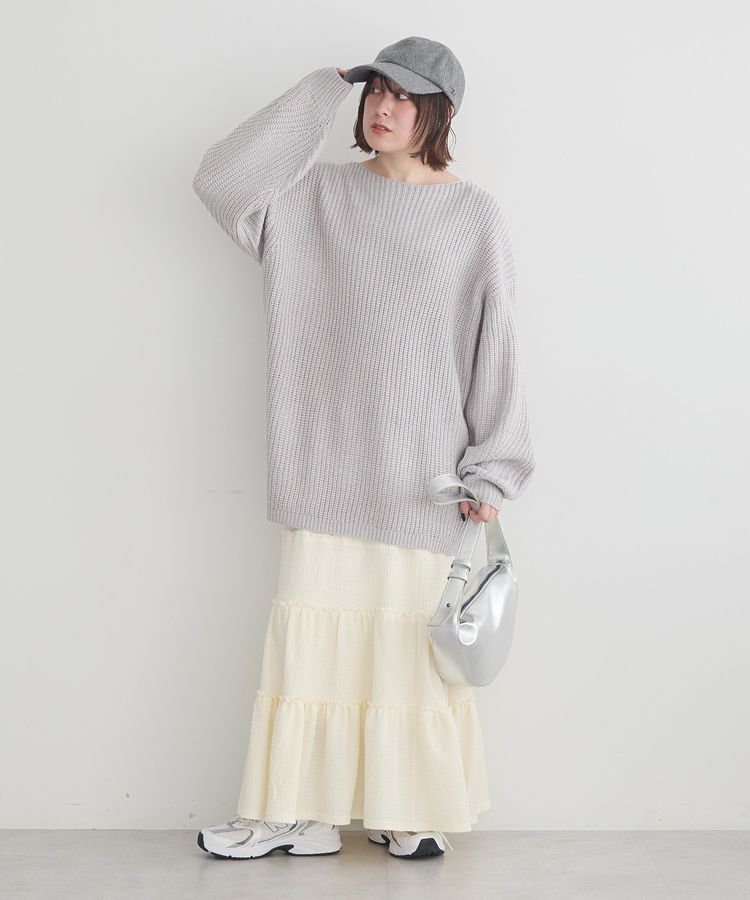 earth music&ecology「メロー切替フレアスカート」|フレア|