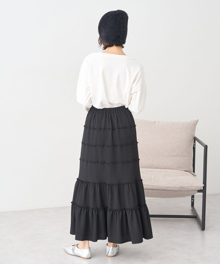 earth music&ecology「メロー切替フレアスカート」|フレア|