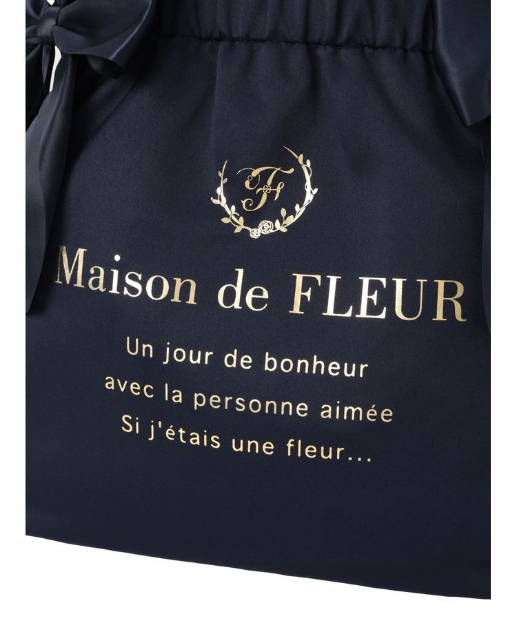 Maison de FLEUR「ダブルリボンギャザートートバッグ」|トートバッグ|