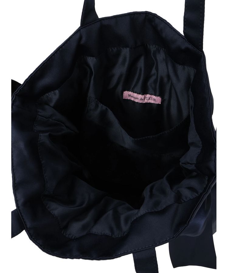 Maison de FLEUR「ダブルリボンギャザートートバッグ」|トートバッグ|