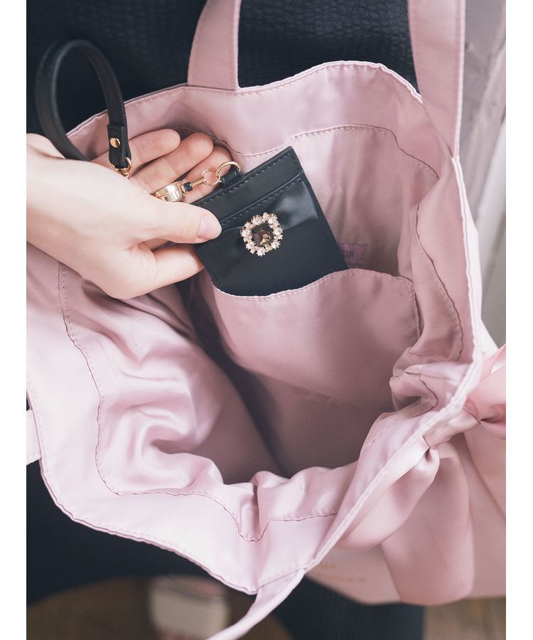 Maison de FLEUR「ダブルリボンギャザートートバッグ」|トートバッグ|