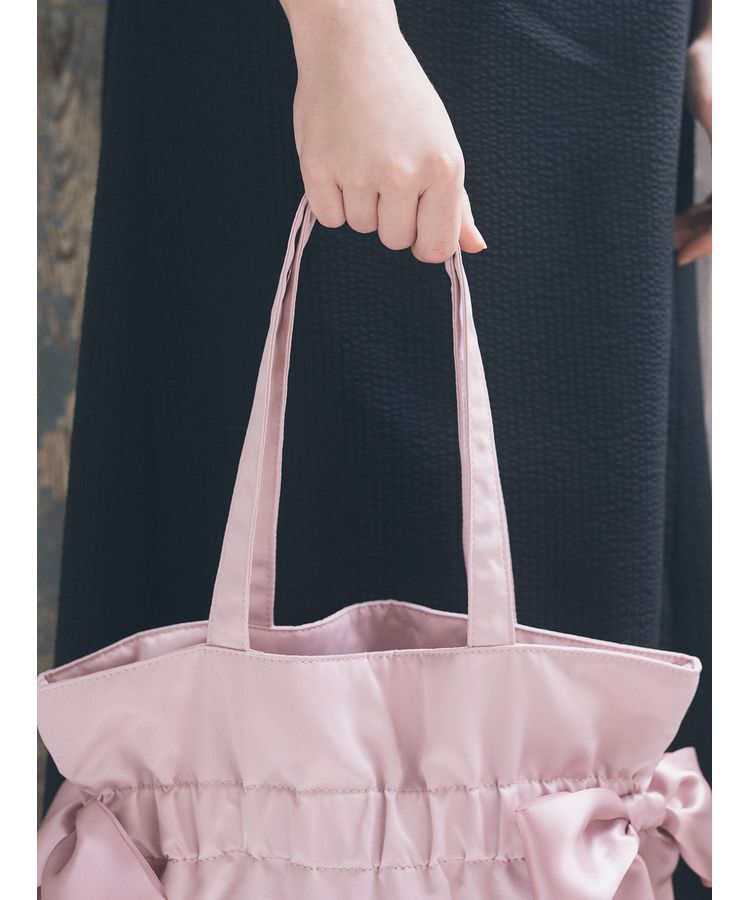 Maison de FLEUR「ダブルリボンギャザートートバッグ」|トートバッグ|