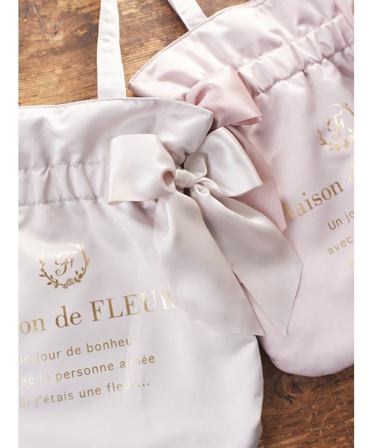 Maison de FLEUR「ダブルリボンギャザートートバッグ」|トートバッグ|