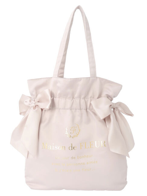 Maison de FLEUR「ダブルリボンギャザートートバッグ」|トートバッグ|
