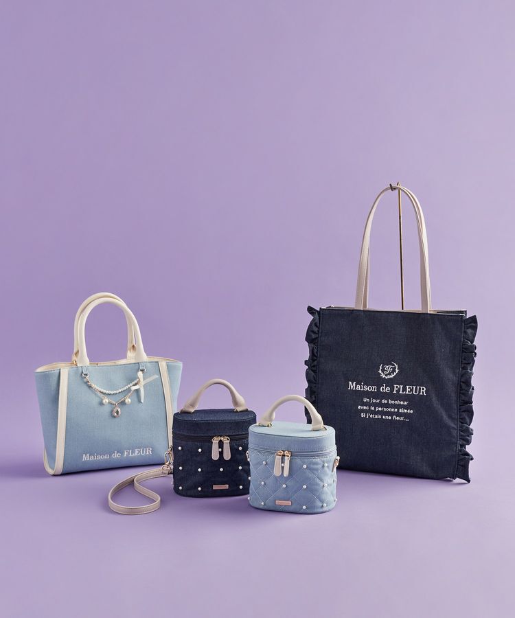 Maison de FLEUR「デニムキューブショルダーバッグ」|ショルダー・メッセンジャー|