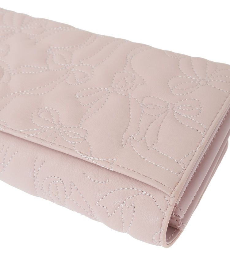 Maison de FLEUR「リボンキルティングロングウォレット」|財布|