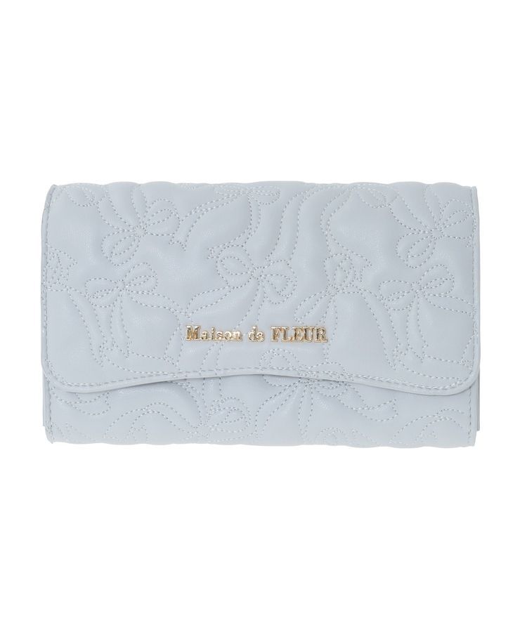 Maison de FLEUR「リボンキルティングロングウォレット」|財布|