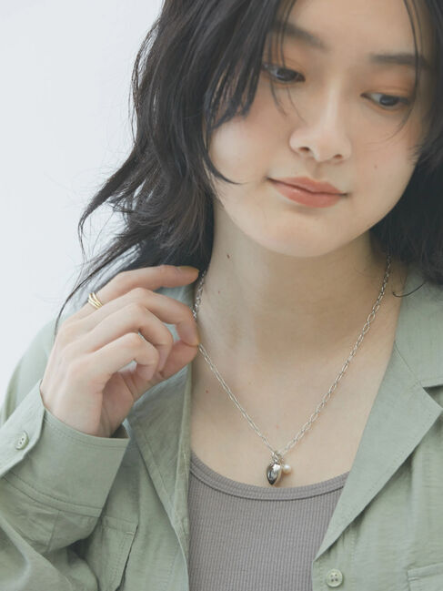  「【WEB限定】プックリハートネックレス」|ネックレス|