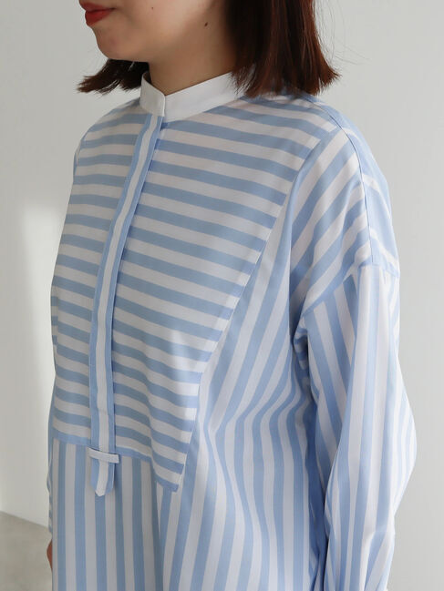  「【WEB限定・小柄女性向け】イージーケアストライプワンピース」|ワンピース|