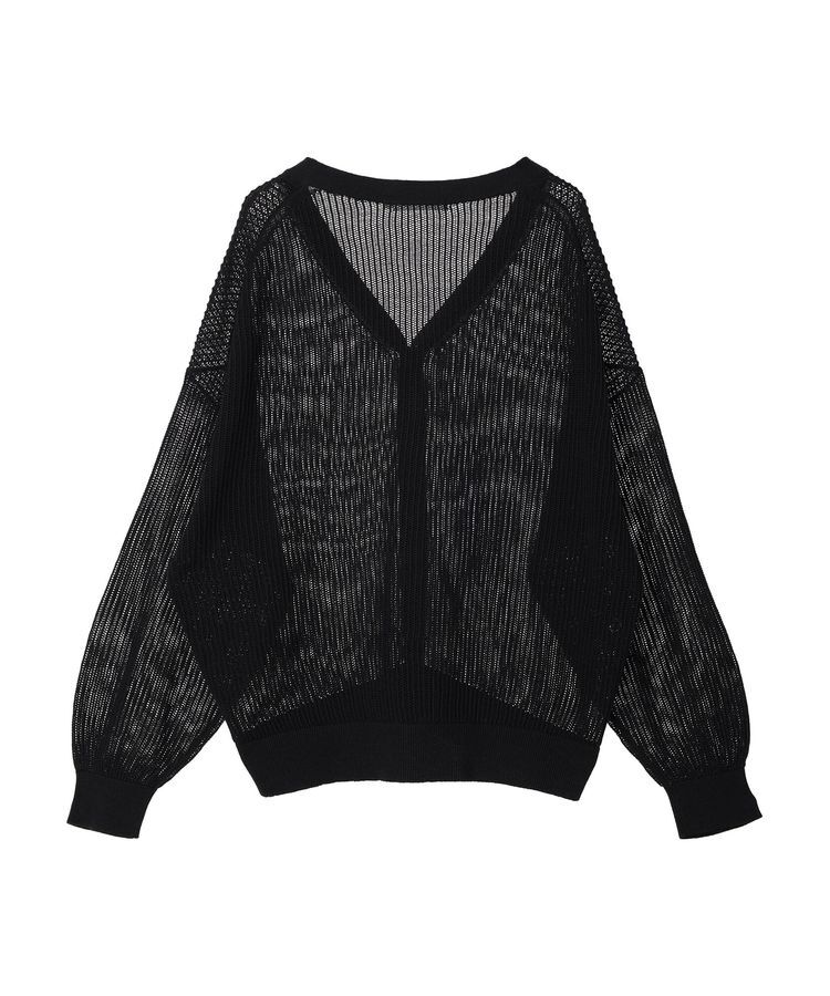AMERICAN HOLIC「メッシュVネックニットカーディガン」|カーディガン|