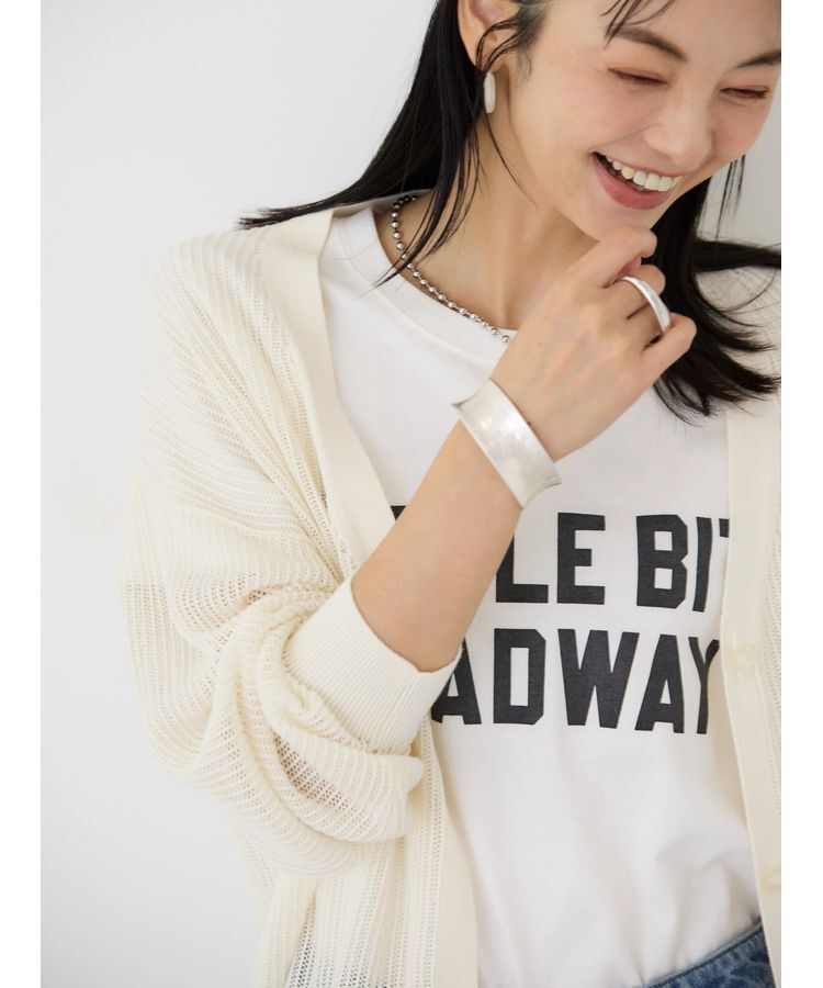 AMERICAN HOLIC「メッシュVネックニットカーディガン」|カーディガン|