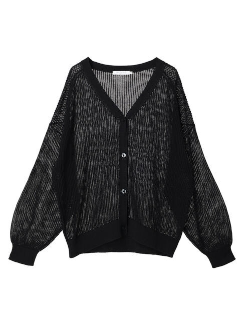 AMERICAN HOLIC「メッシュVネックニットカーディガン」|カーディガン|