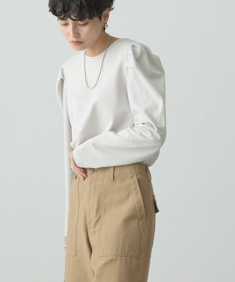 AMERICAN HOLIC「ミニ裏毛ショルダータックプルオーバー」|Tシャツ・カットソー|