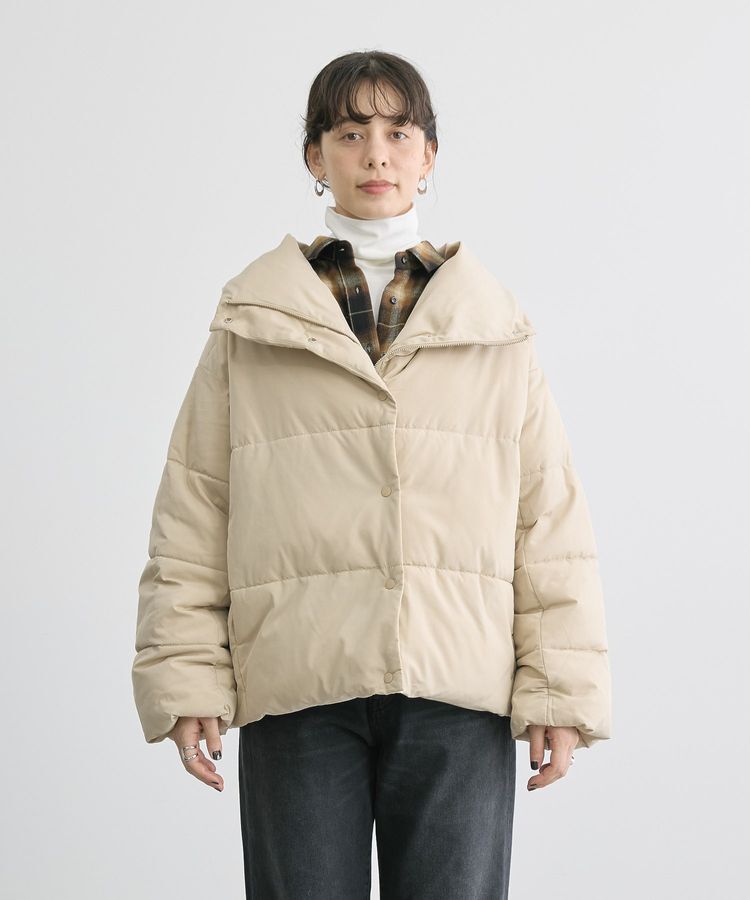 AMERICAN HOLIC「軽ポカ撥水加工スタンドショートコート」|ブルゾン・スタジャン|