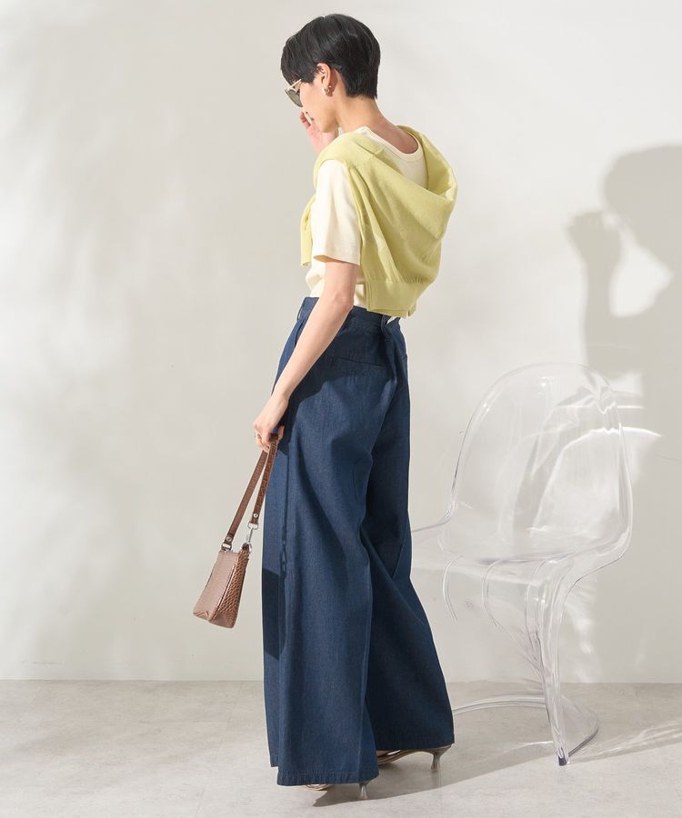 AMERICAN HOLIC「リブ5分袖トップス」|Tシャツ・カットソー|