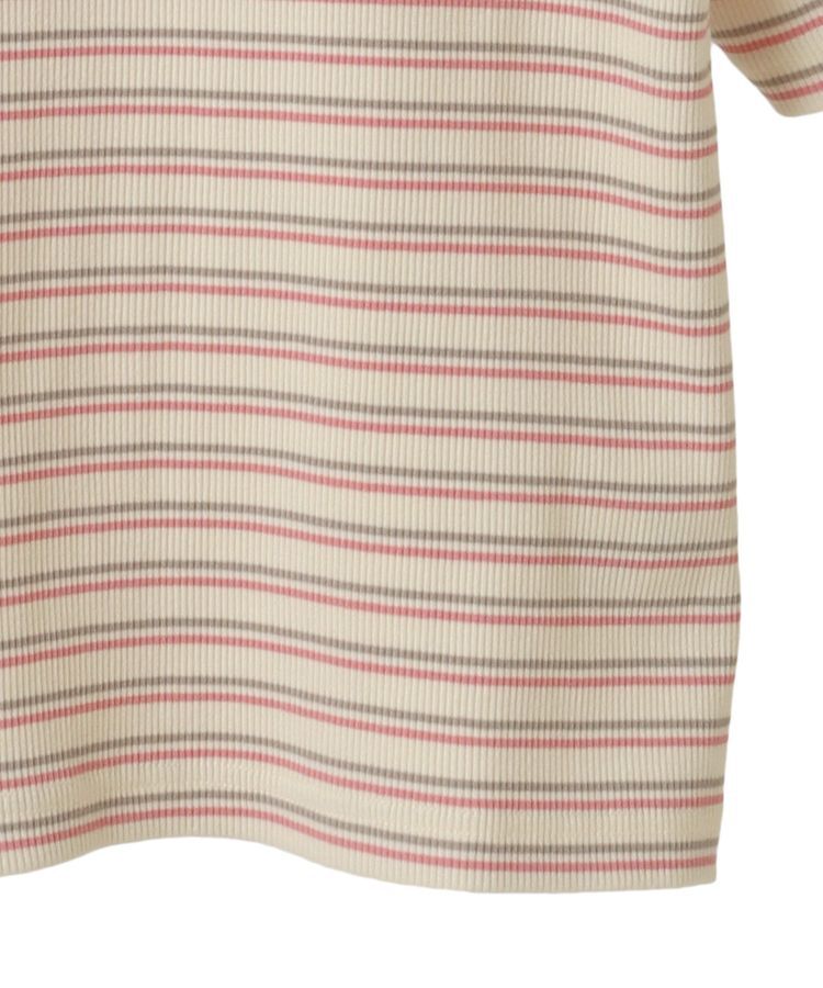 AMERICAN HOLIC「リブ5分袖トップス」|Tシャツ・カットソー|