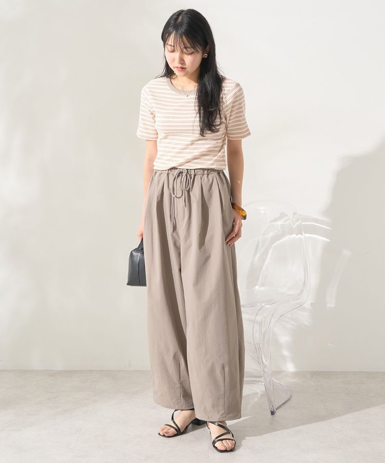 AMERICAN HOLIC「リブ5分袖トップス」|Tシャツ・カットソー|