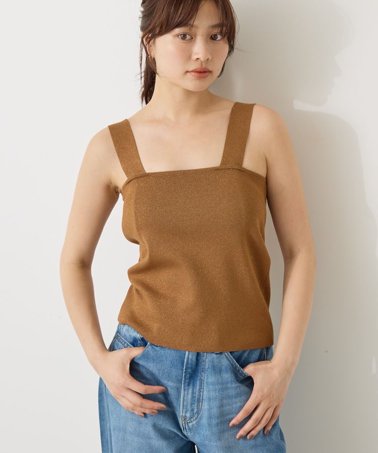 AMERICAN HOLIC「ラメニットタンクトップ」|インナー|