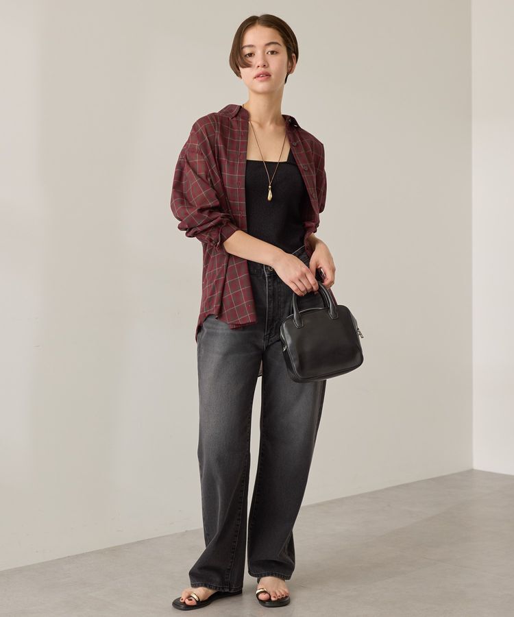 AMERICAN HOLIC「シアーチェック柄オーバーシャツ」|シャツ・ブラウス|