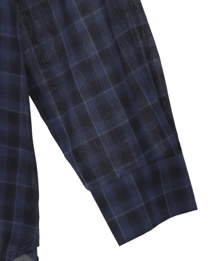 AMERICAN HOLIC「シアーチェック柄オーバーシャツ」|シャツ・ブラウス|