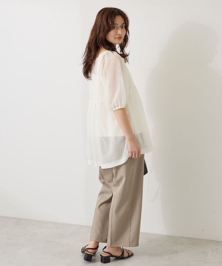 AMERICAN HOLIC「シアーパフスリーブニットプルオーバー」|ニット・セーター|