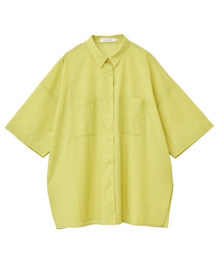 AMERICAN HOLIC「イージーケア+接触冷感Wポケットオーバーシャツ」|シャツ・ブラウス|