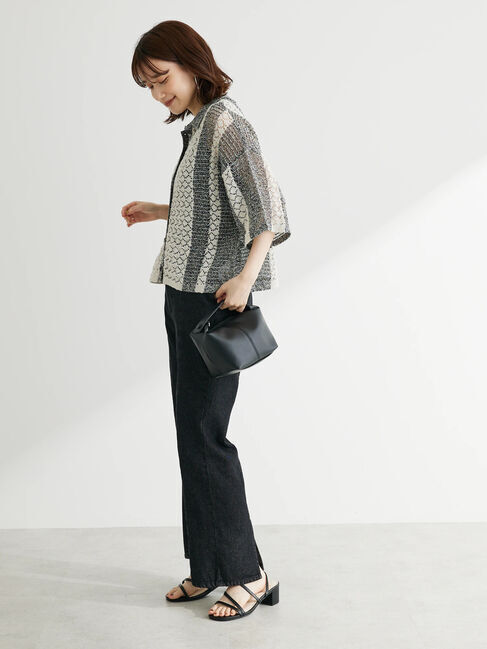 armonia「ブークレー微配色5分袖カーディガン」|カーディガン|